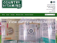 Tablet Screenshot of countryvitamins.com